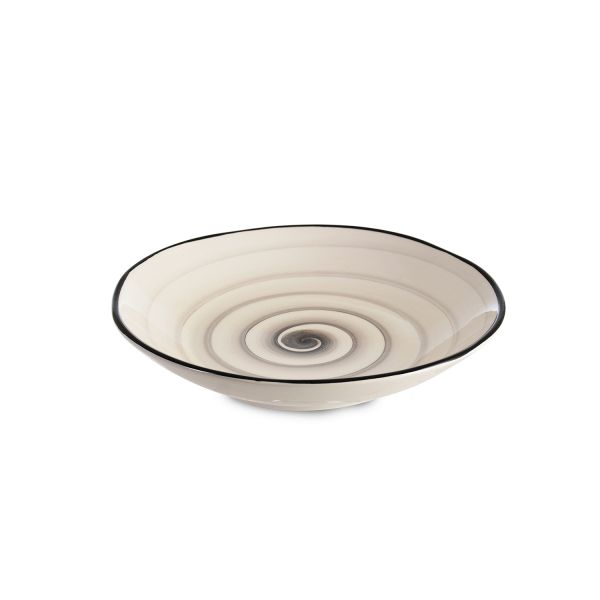 İpek Züccaciye| Krem Çukur Tabak