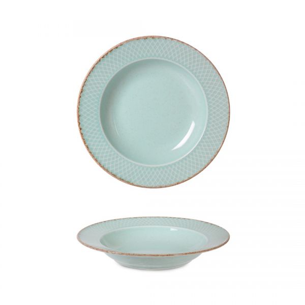 İpek Züccaciye | Oslo Turkuaz 21 cm Çukur Tabak