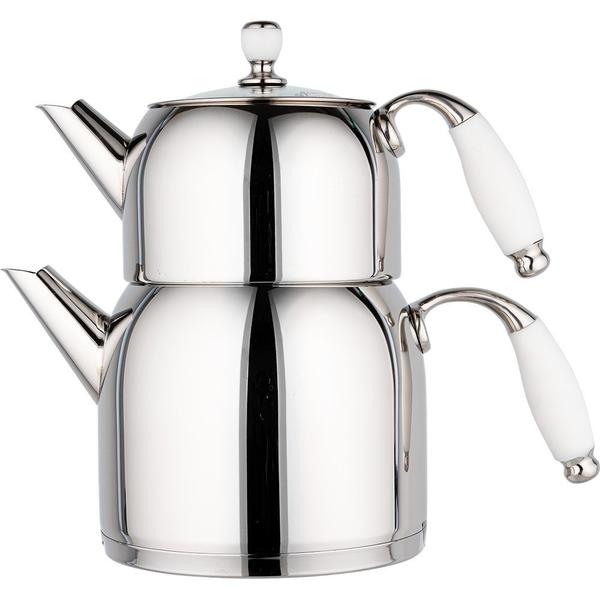 Almina | Büyük Boy Çaydanlık 4.5 Litre | İndüksiyon | Al-a308-white