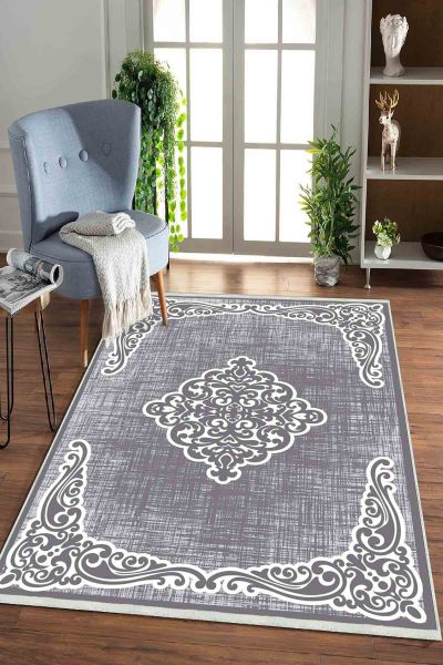 Birkilim Yıkanabilir Dekoratif Halı İpeksi Kaymaz Taban | MLN-IP-HK-0127