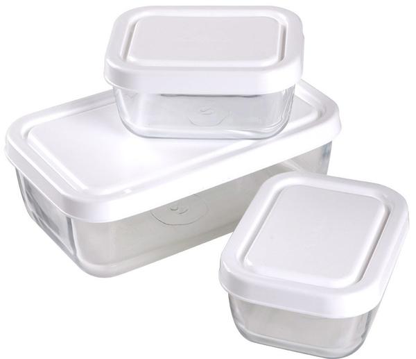 Paşabahçe Cam Saklama Kabı Seti Snow 3 Adet