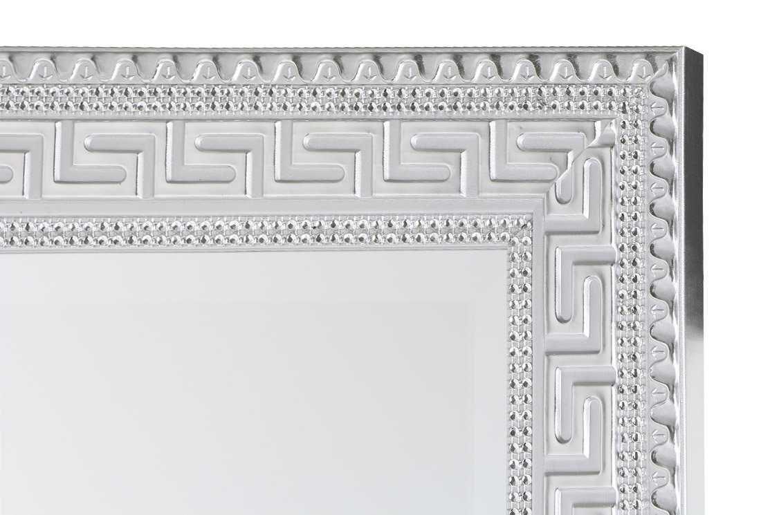 ön izleme Dekonaz XL Boydan Dekoratif Duvar Aynası 53x146cm Gümüş