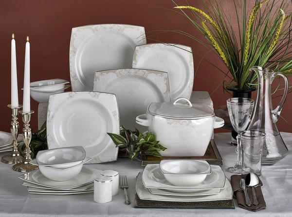 Neva Servela 60 Parça Premium Yemek Takımı | 12 Kişilik | Kare | N2561