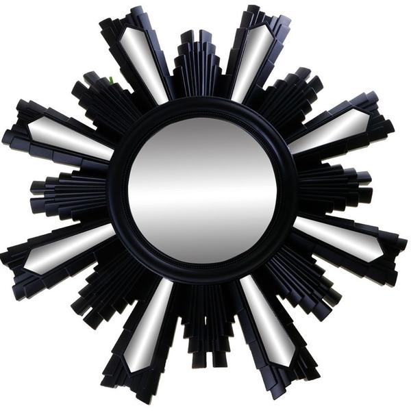 Dekonaz Modern Duvar Aynası XL Siyah