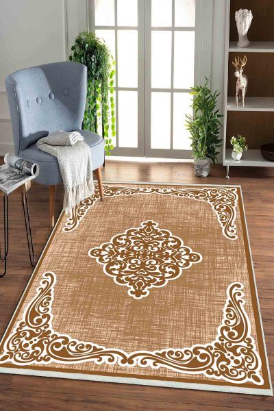 Birkilim Yıkanabilir Dekoratif Halı İpeksi Kaymaz Taban | MLN-IP-HK-0126
