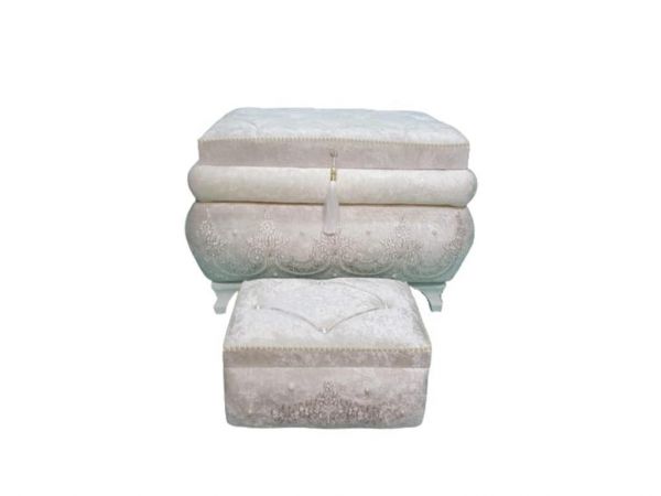 Lara Luxury Stone Tasseled 2 Pack Dowry Chest Powder