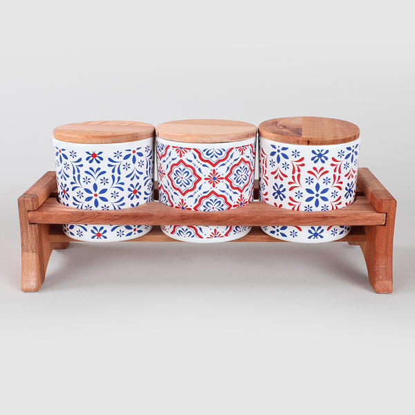 Pattern Saklama Kabı 10 cm 7 Parça | Keramika