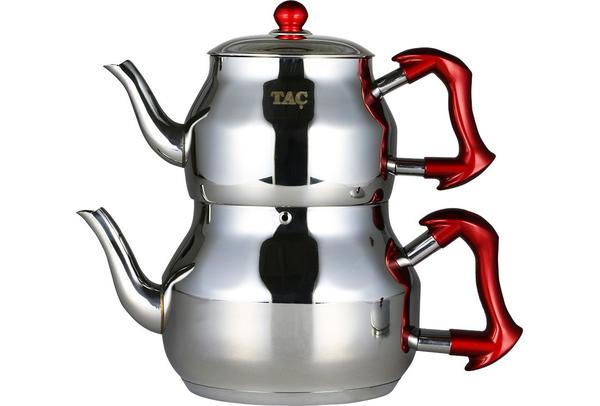 Taç Asya Orta Boy Çaydanlık 2.2 Litre | Kırmızı | TAC-4853-Rot
