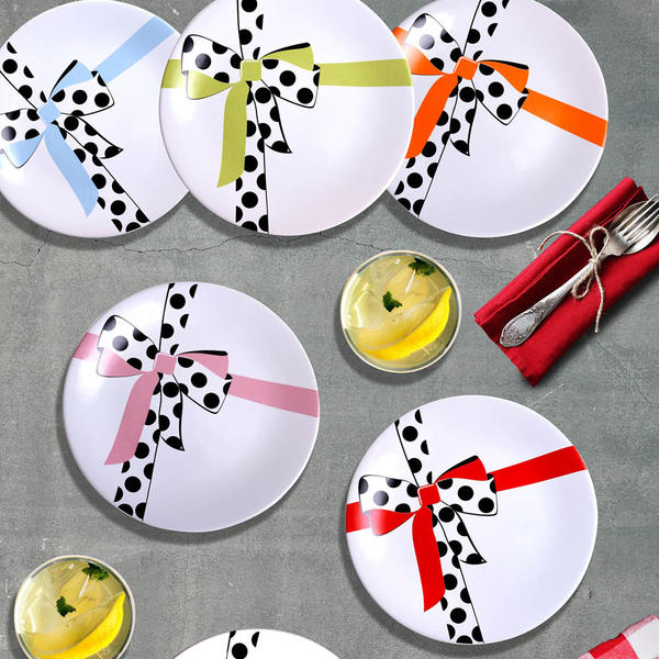 Assiette à Gâteau Colorée Côtelée Arabella 20 Cm 6 Pièces | Keramika