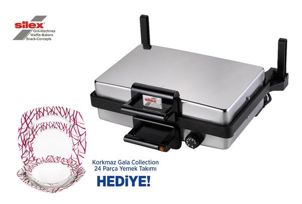 Silex Tost / Lahmacun / Izgara Makinesi | Gümüş | Korkmaz Çay Seti Hediyedir !