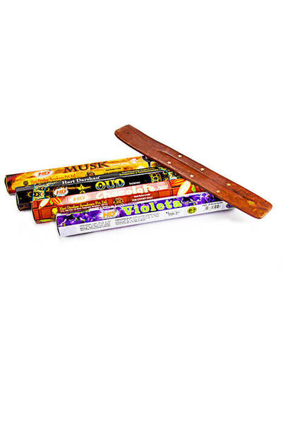 Hari Darshan Tütsü - Kayık Hediyeli - Menekşe - Çikolata - Ud - Musk