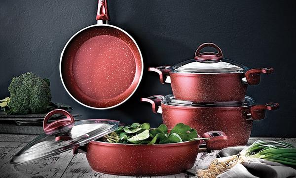 Red-Black Fiesta 7 Prc Set Platin Kulp