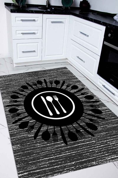 Birkilim Yıkanabilir İpeksi Kaymaz Taban Mutfak Halısı | MLN-IP-SD-030
