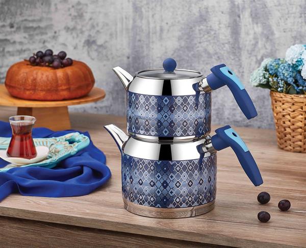 Enza Midi | Çaydanlık | Paslanmaz Çelik | 2.5 lt. | Mavi