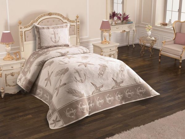 Ensemble de couvre-lit simple Sea Life Stella