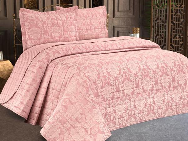 İrina Çift Kişilik Yatak Örtüsü Pudra