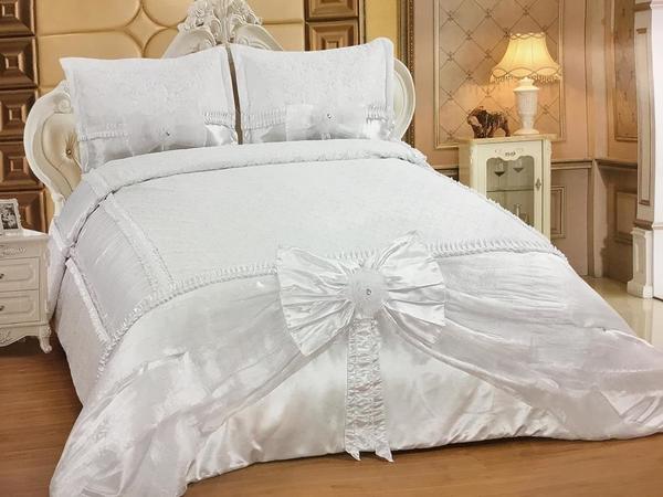 Almina Yatak Örtüsü Takımı | 250x260 Beyaz | Alm-0005