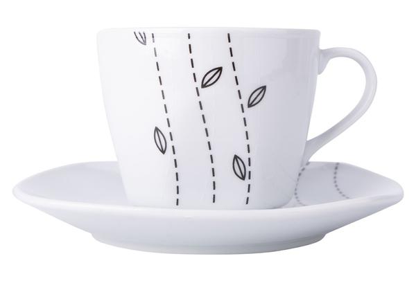 Bavary 6'lı Büyük Kahve Fincan Seti Porselen 12 Parça | A13403-xl