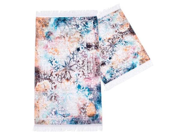 Greta Dikdörtgen Banyo Paspas Seti 2 Li Krem