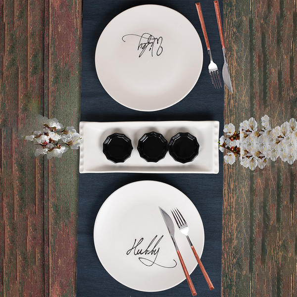 Wifey & Hubby Breakfast Set for 2 People 6 Pieces | Keramika