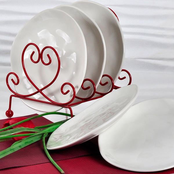 Assiette à Gâteau Bio Blanc 20 Cm 6 Pièces | Keramika