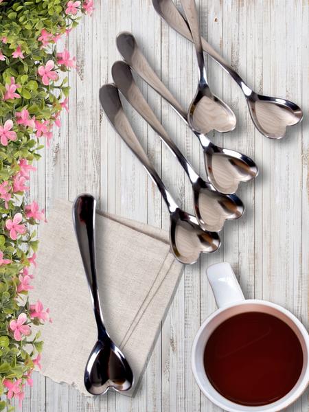 Kalp Çay Kaşığı 6 Adet - 153.PRS.08 | K+