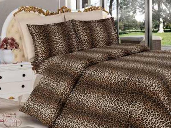 Leopar Desenli Tek Kişilik Nevresim Seti 2 Parça