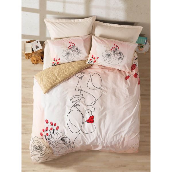 Cbox Human & Woman Ranforce Amore Çift Kişilik Nevresim Takımı