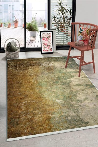 Birkilim Yıkanabilir Dekoratif Halı İpeksi Kaymaz Taban | MLN-IP-HS-331