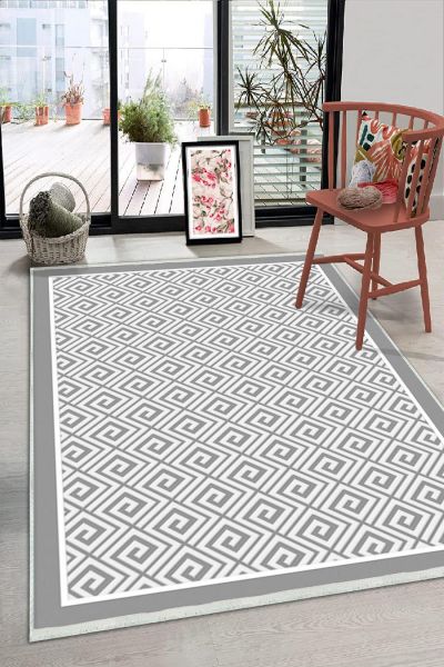 Birkilim Yıkanabilir Dekoratif Halı İpeksi Kaymaz Taban | MLN-IP-HS-187