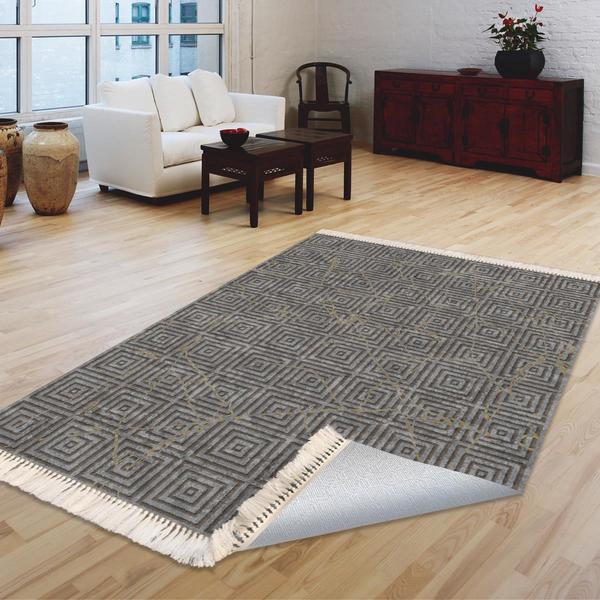 Milano Yıkanabilir Dekoratif Halı Kaymaz Taban | 8mm | MLN-DOT-HT412