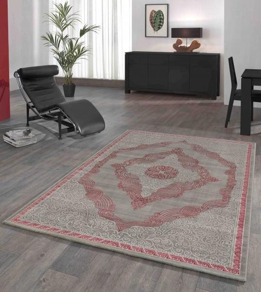 Merinos Elite Çiçek İşlemeli Halı | Pembe | 23045-955-Rose