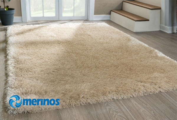 Merinos Glossy Dekoratif Tüy Halı | Kum | 411-Lurex-65-Sand
