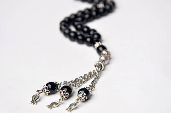 Line Processing Matte Onyx Stone Rosary