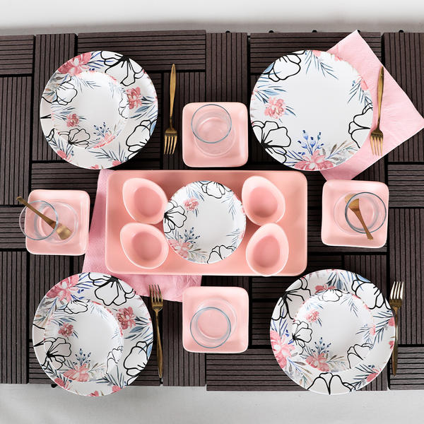 Rossy Breakfast Set 21 Pieces for 4 Persons - 19185 | Keramika