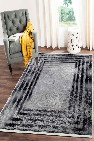 Birkilim Yıkanabilir Dekoratif Halı İpeksi Kaymaz Taban | MLN-IP-SD-236