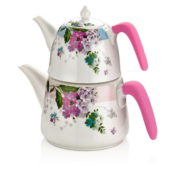 Neva Lucy Porselen Çaydanlık 3.3 Litre | Çiçek Desenli | N983