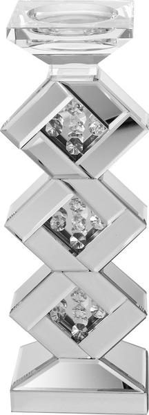 Dekonaz Lüks Kristal Taşlı Aynalı Mumluk | Yüksek Kalite 36cm