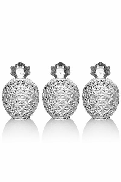 Queen's Kitchen | 3 Adet Ananas Şeklinde Baharatlık&Saklama Takımı