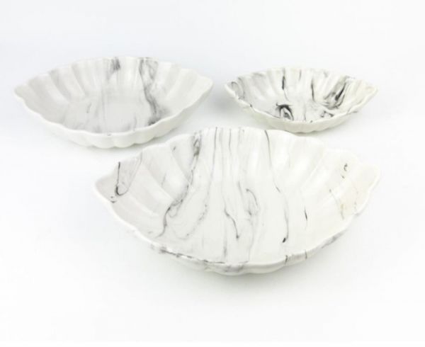 Porzellan Servierteller Weiß