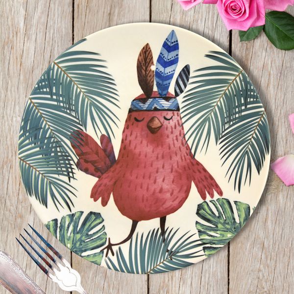 Owl Aegean Service Plate 26 cm - 17718 | Keramika