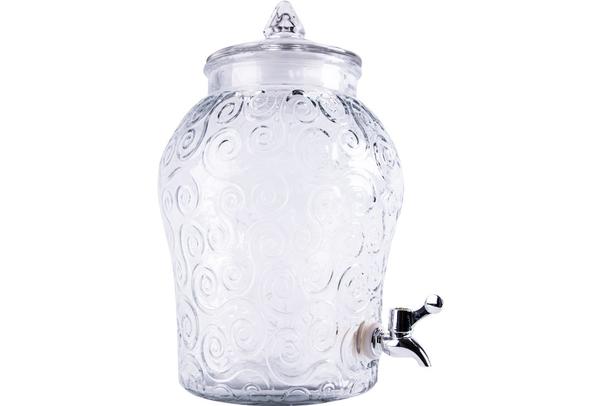 Dekonaz Cam Kapaklı Musluklu Şerbetlik 8 Litre | Srbt-8