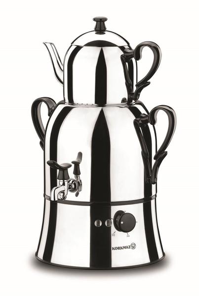 Korkmaz Nosta 3,9 lt. Elektrikli Semaver - Siyah