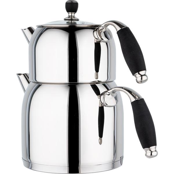 Almina | Çaydanlık | Paslanmaz Çelik | Siyah | 2.2 Litre | Al-a207-black