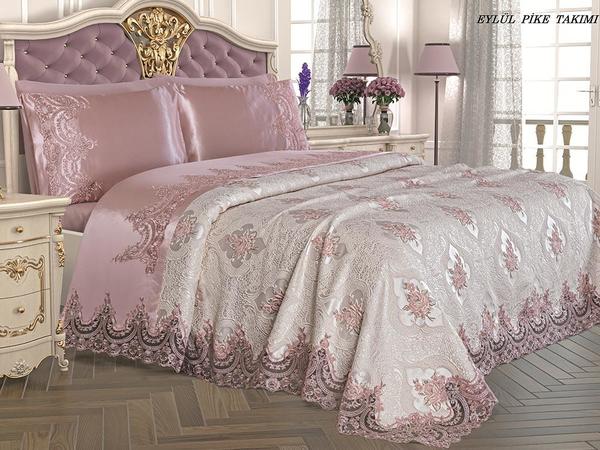 French Laced Eylül Pique Set Powder