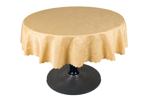 Bavary | Polyester Masa Örtüsü | Bej | 150x150 | By-mouertue-16