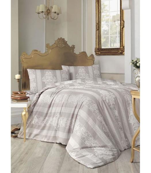 Altinbasak | Ranforce | Bettwäsche Set | Nobby | Weiß Braun | 4002 