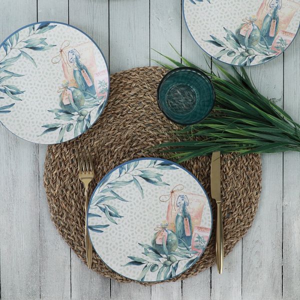 Lina Still Leaf Pasta Tabağı 20 Cm 6 Adet - 20060 | Keramika