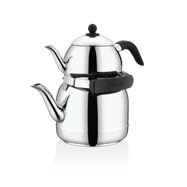 Korkmaz Ornella Çaydanlık Takımı | Paslanmaz Çelik | A220