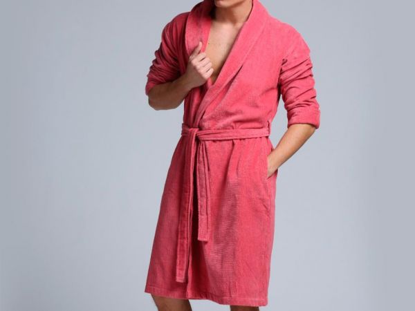 Çeyiz Diyarı Soft Kadife Tek Bornoz Kırmızı